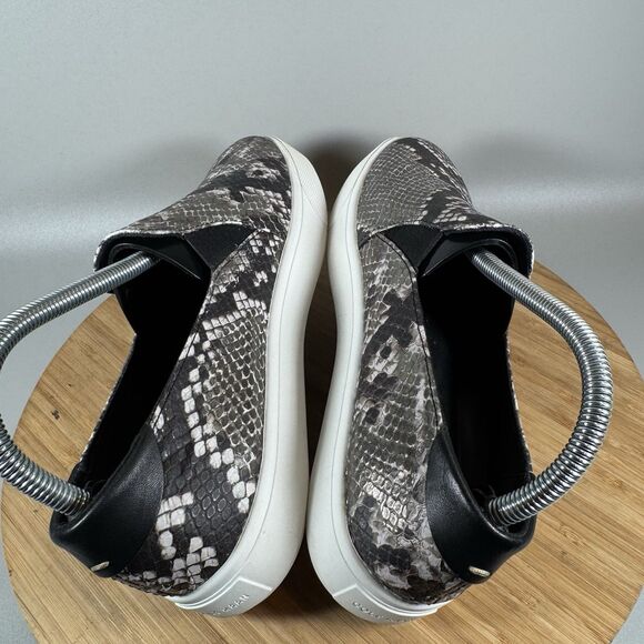 Cole‎ Haan Grand Series Slip On Shoes Womens 8.5 Sneakers Gray Snake Leather - Picture 5 of 8